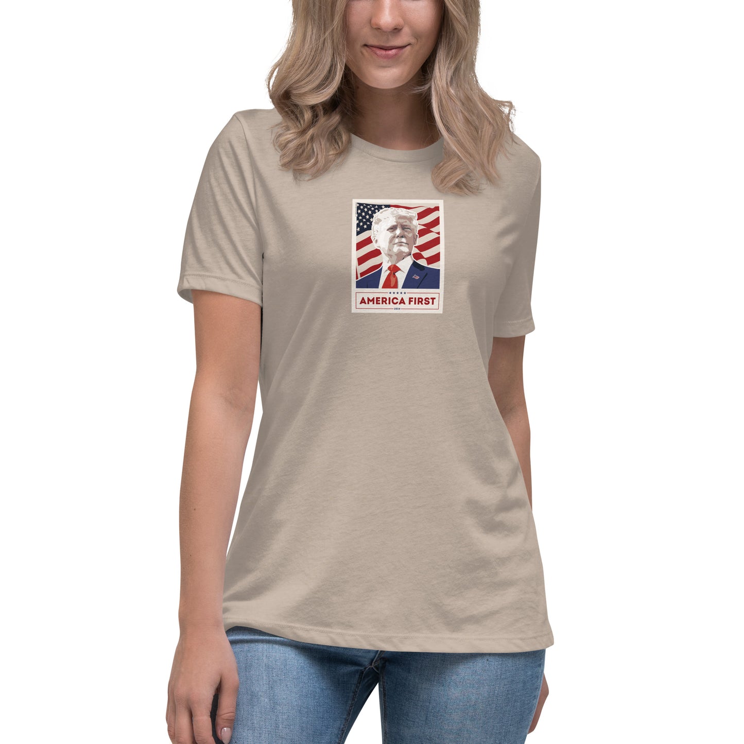 Women's Trump Poster Tee - MAGA Shirts - Conservative Tees