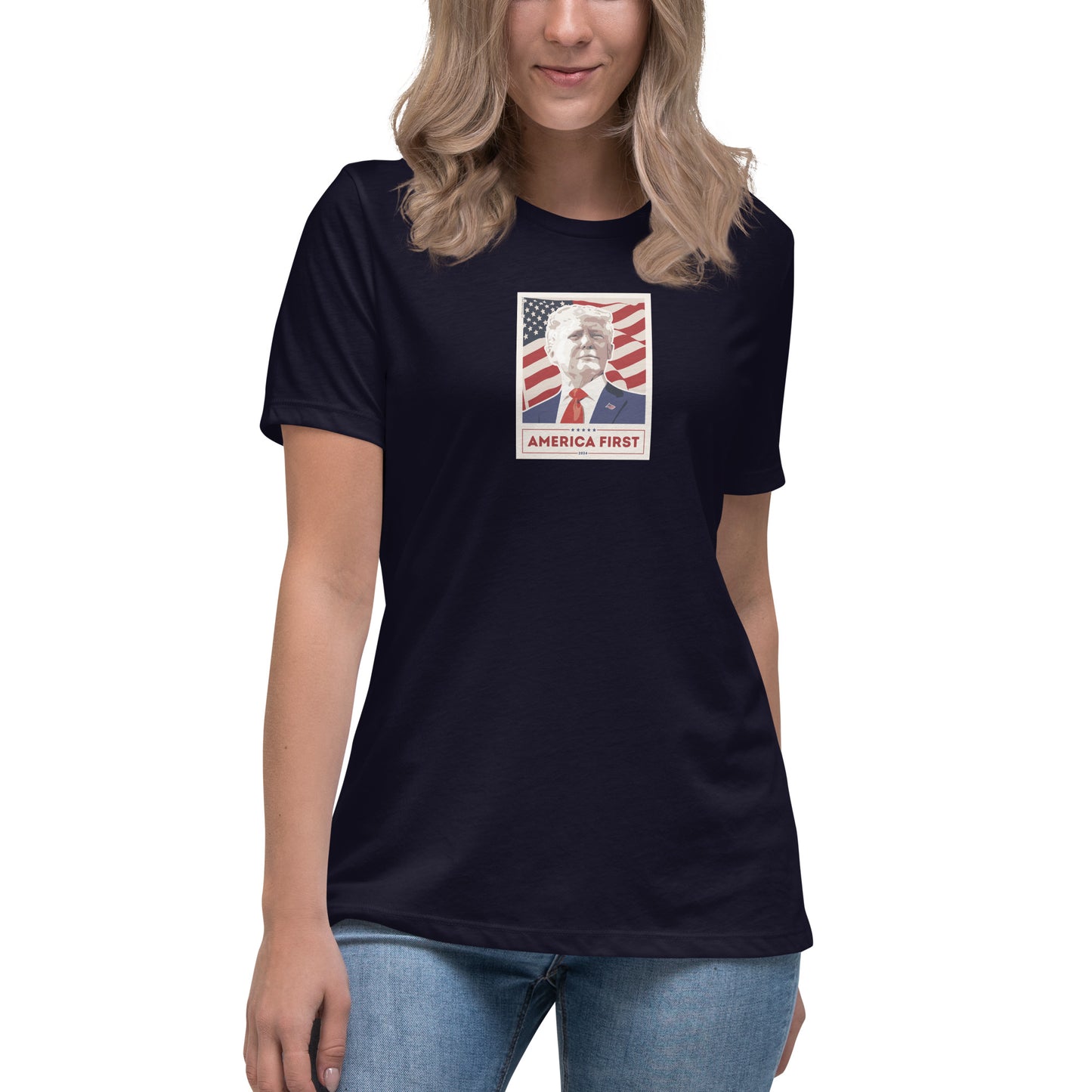 Women's Trump Poster Tee - MAGA Shirts - Conservative Tees