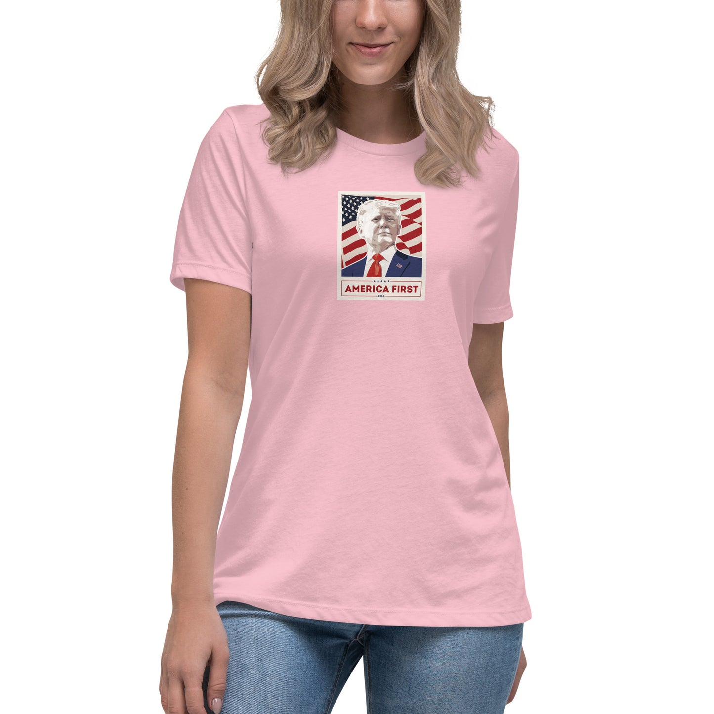Women's Trump Poster Tee - MAGA Shirts - Conservative Tees