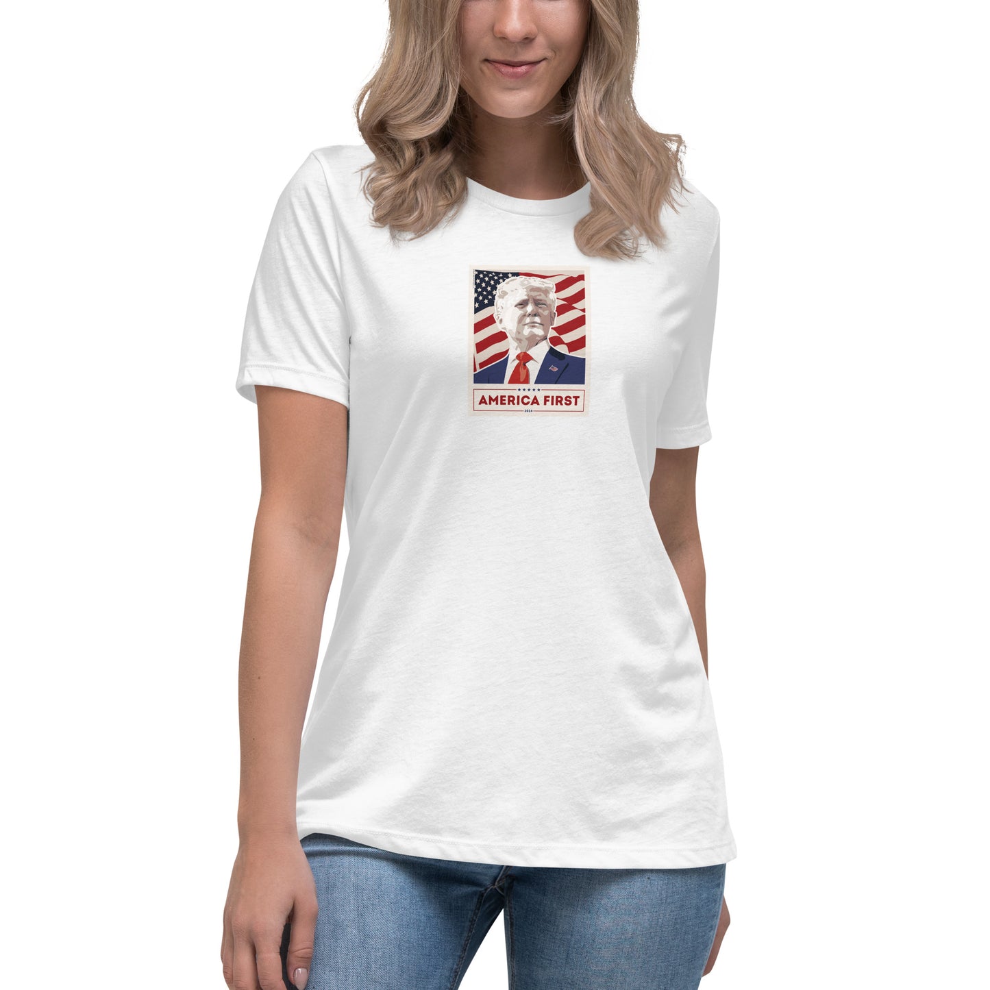 Women's Trump Poster Tee - MAGA Shirts - Conservative Tees