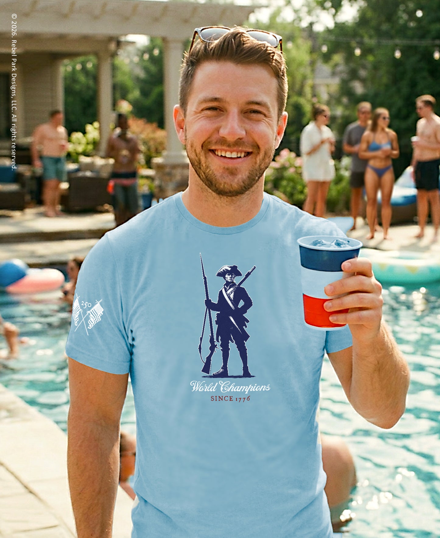 America 250 Anniversary T-Shirt | World Champions Since 1776 Tee