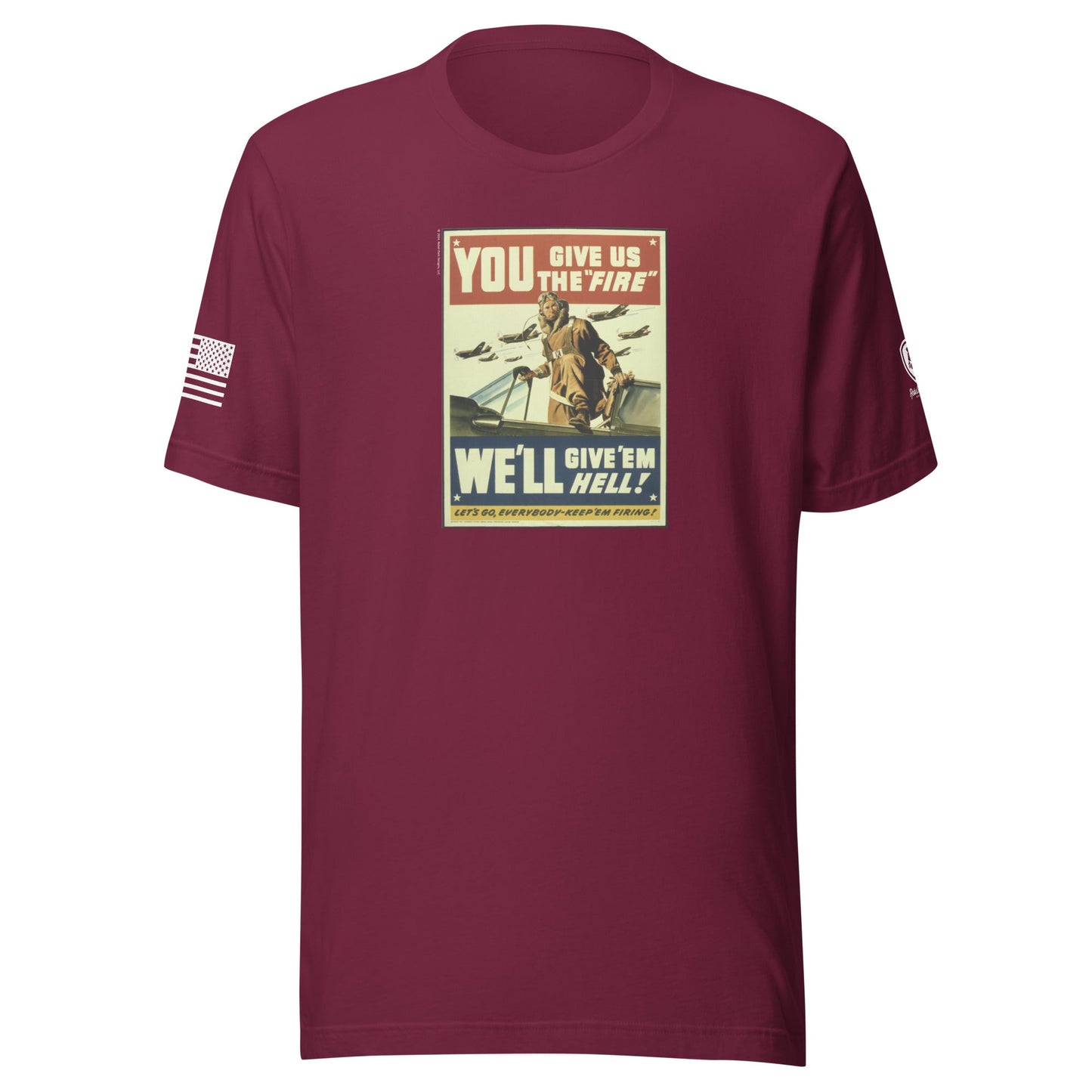 WW2 Poster T-Shirt for Men – Patriotic Tee for Men – WW2 Tribute Shirt - Rebel Park USA