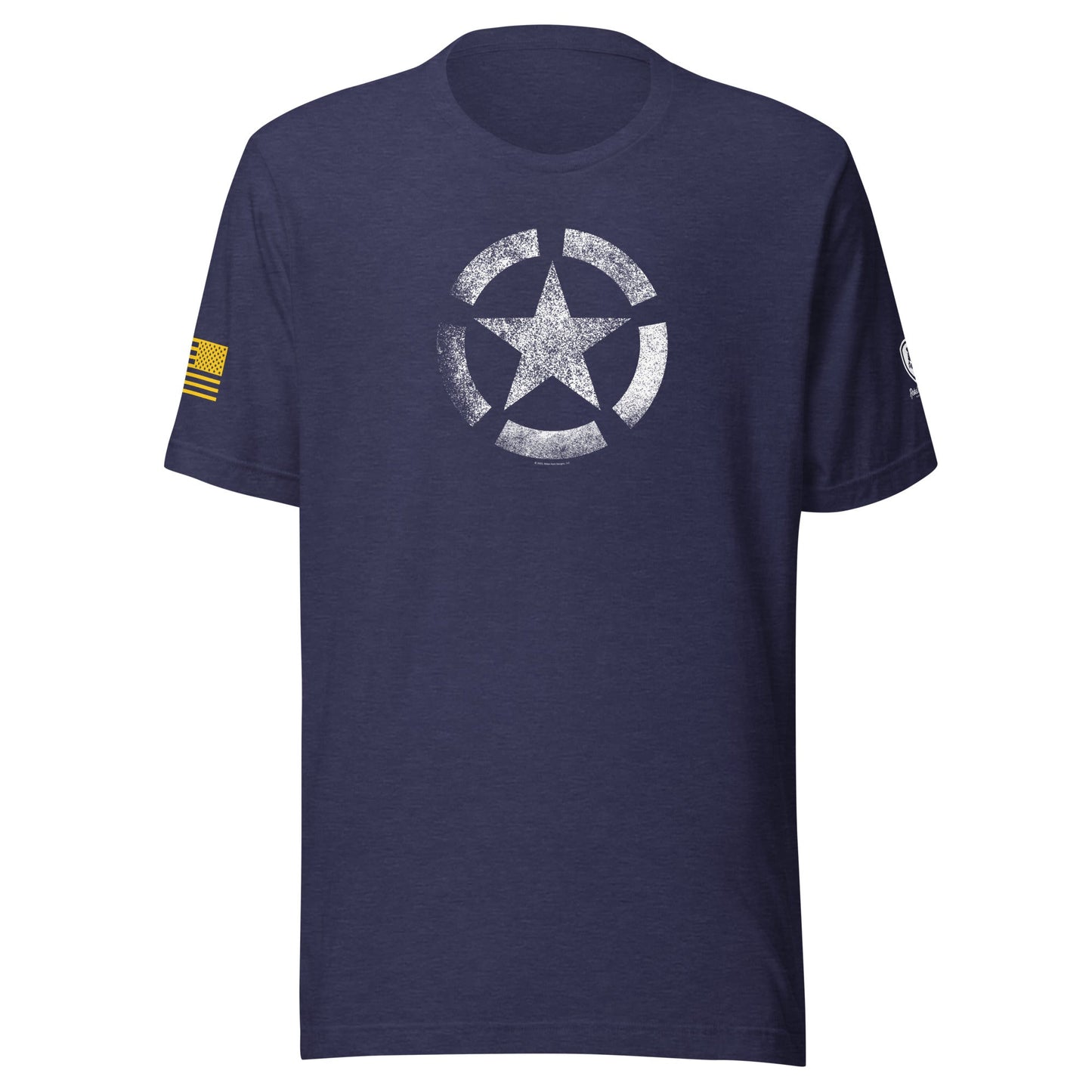WW2 Star T-Shirt – Vintage Patriotic Tee – USA Flag Shirt for Men - Rebel Park USA