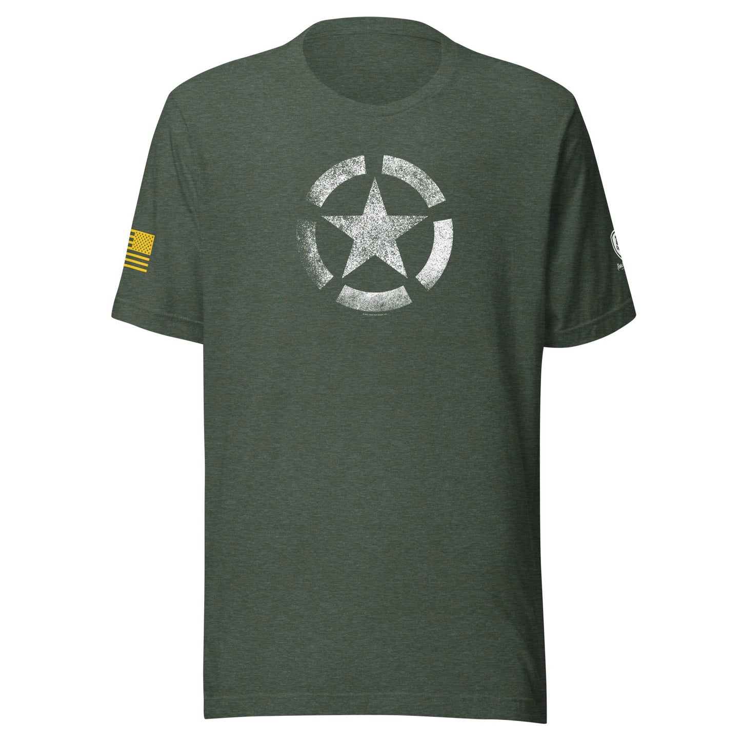 WW2 Star T-Shirt – Vintage Patriotic Tee – USA Flag Shirt for Men - Rebel Park USA