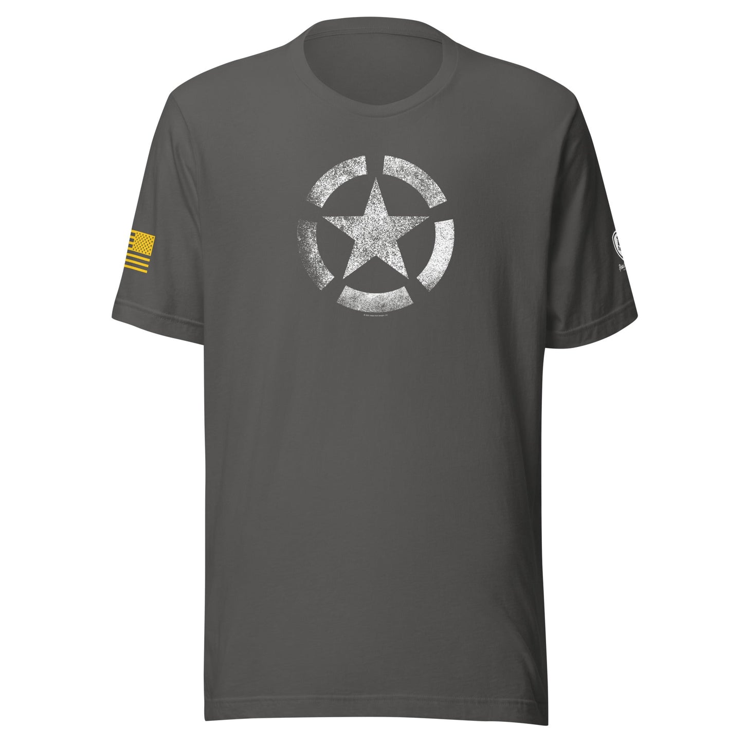 WW2 Star T-Shirt – Vintage Patriotic Tee – USA Flag Shirt for Men - Rebel Park USA