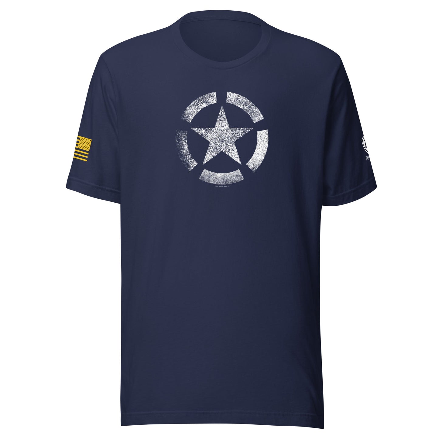 WW2 Star T-Shirt – Vintage Patriotic Tee – USA Flag Shirt for Men - Rebel Park USA