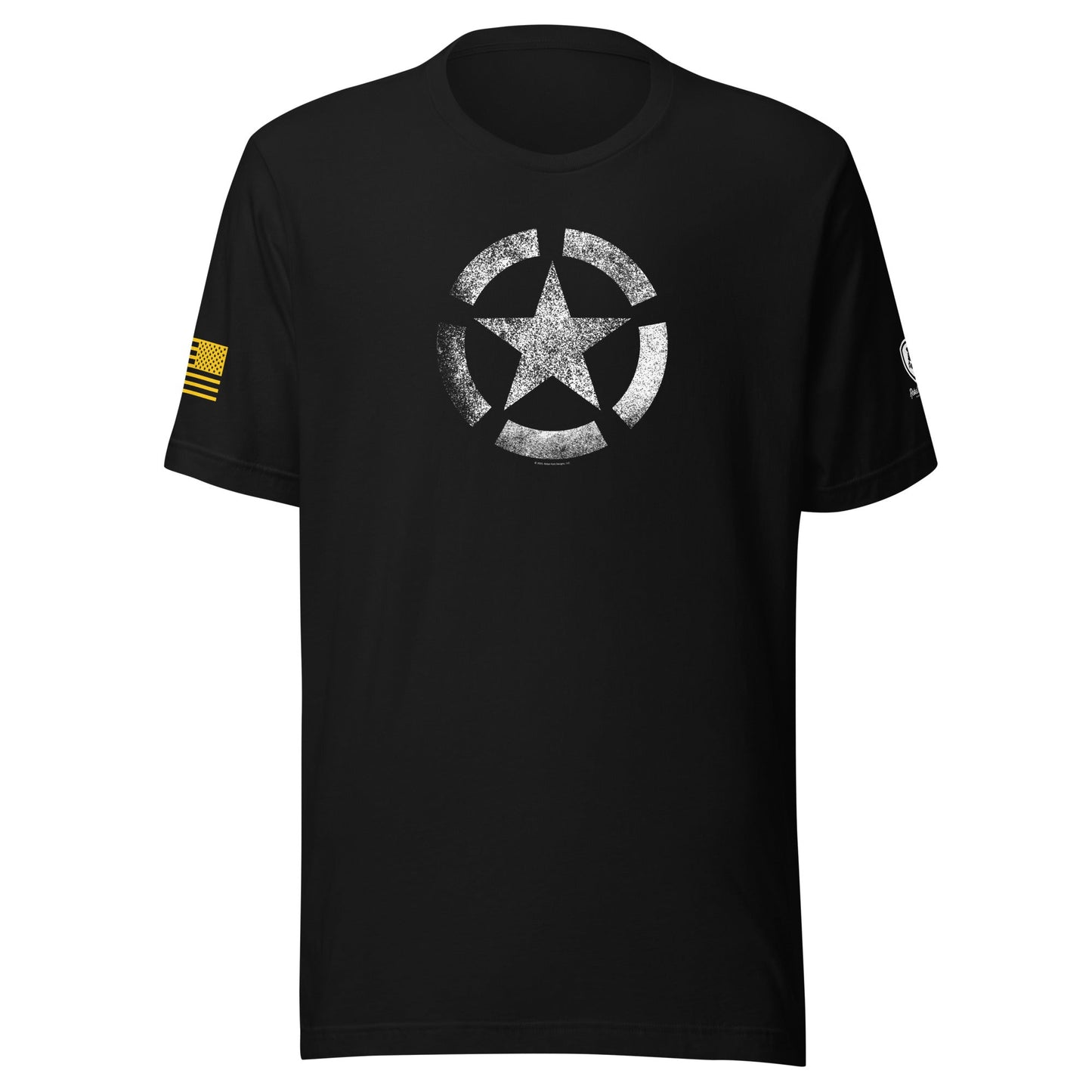 WW2 Star T-Shirt – Vintage Patriotic Tee – USA Flag Shirt for Men - Rebel Park USA